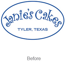 janies-logo-old-01 Janies Cakes - Award-Winning Dallas Marketing and Advertising Agency | Agency Creative based in Dallas TX
