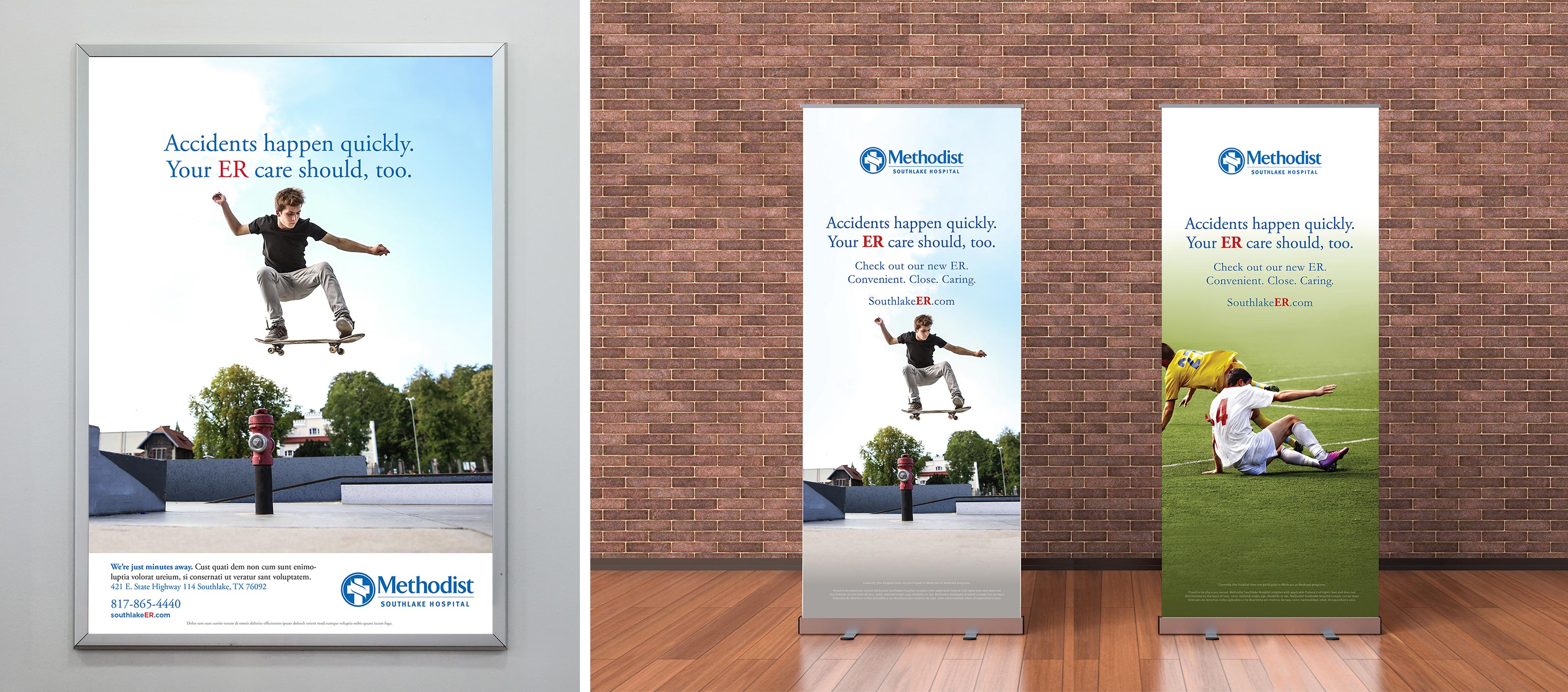 methodist-stand-poster Healthcare Marketing Agency - We Heal Healthcare Marketing Plans - Agency Creative Healthcare Advertising Agency