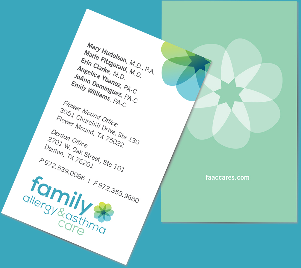 family_bizcard_mockup2 Family Allergy & Asthma marketing - Dallas Marketing Agency - Dallas Advertising Agency - Agency Creative Dallas