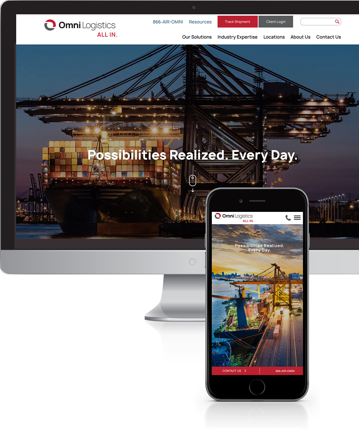omni-logistics-site Omni Logistics marketing - Dallas Marketing Agency - Dallas Advertising Agency - Agency Creative Dallas