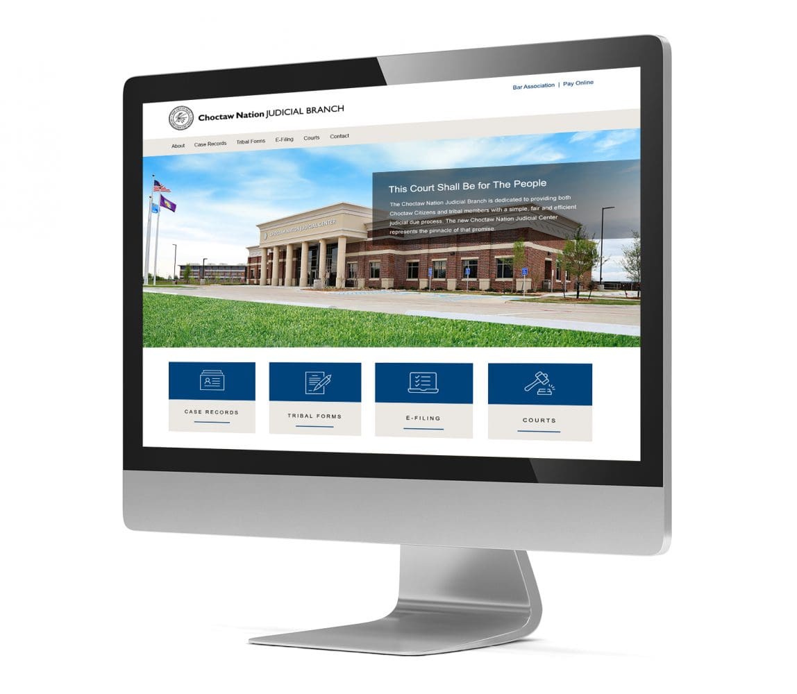 New Judicial Branch Website Launched for Choctaw Nation - Agency Creative - Top Dallas Marketing Agency 