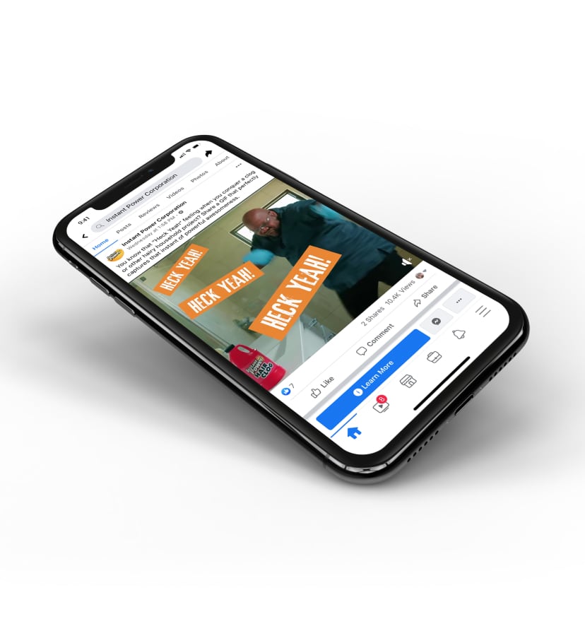 ip_social_facebook_iphonex_angled-1-1 Instant Power - Consumer Product Social Media Marketing - Agency Creative