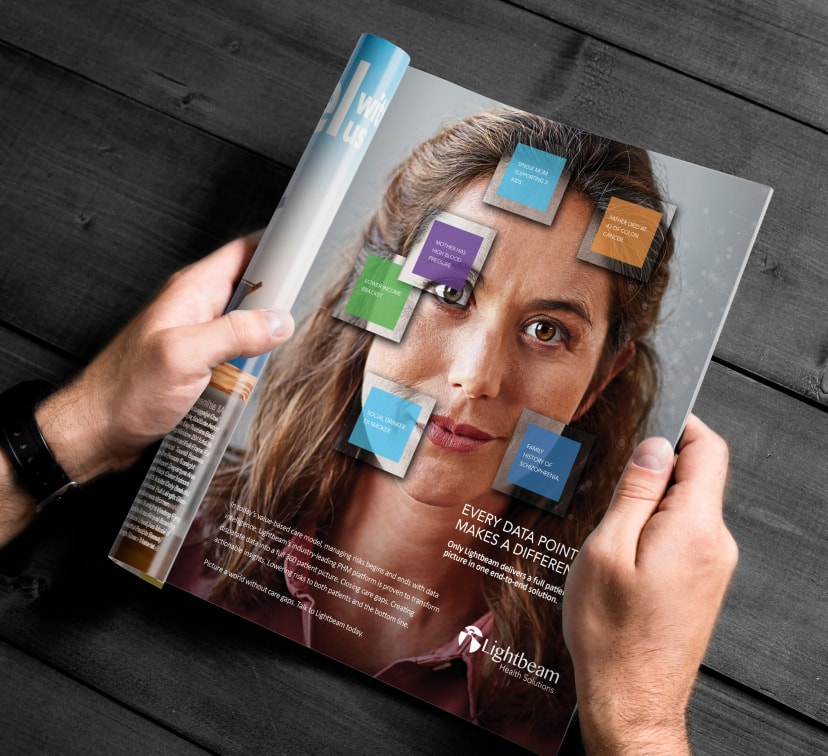 lb_printadmockup1-2 Healthcare Software Marketing Case Study - Population Health Management - Lightbeam Health Solutions