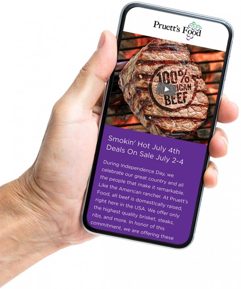 pr_4thofjulyemail_phoneb-1 Pruitt's Food Grocery Store Online Marketing