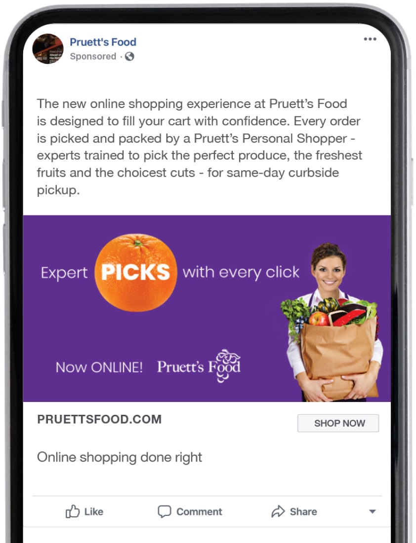 pruetts_teaser_social-2 Pruitt's Food Grocery Store Chain Mobile Marketing