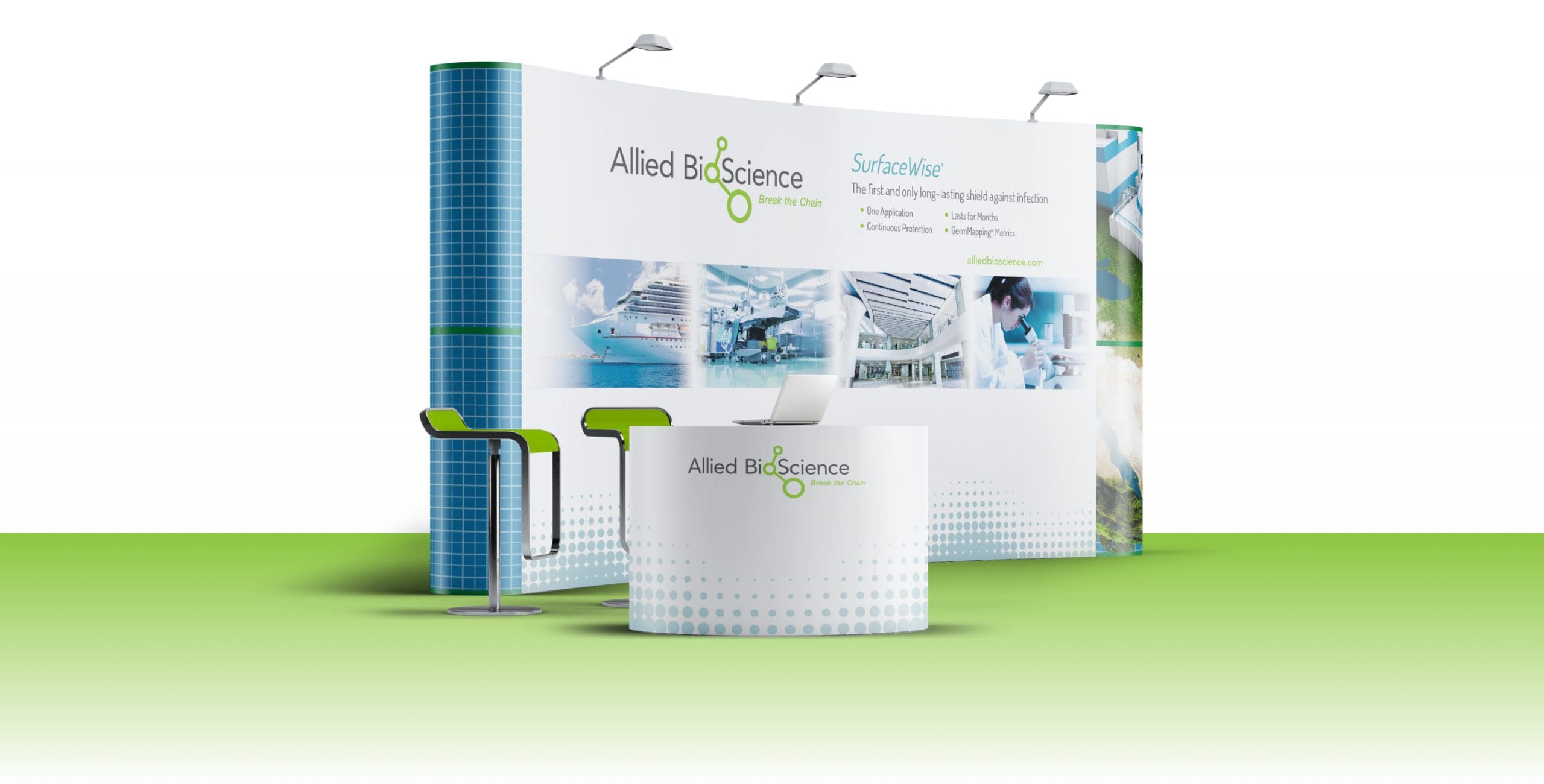 Allied BioScience tradeshow booth