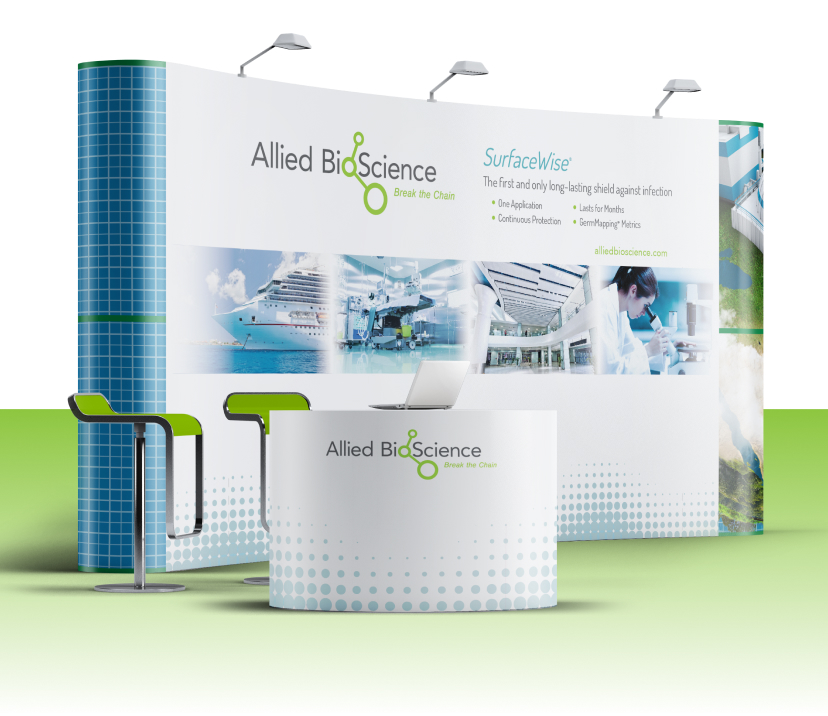 Allied BioScience biotech tradeshow booth