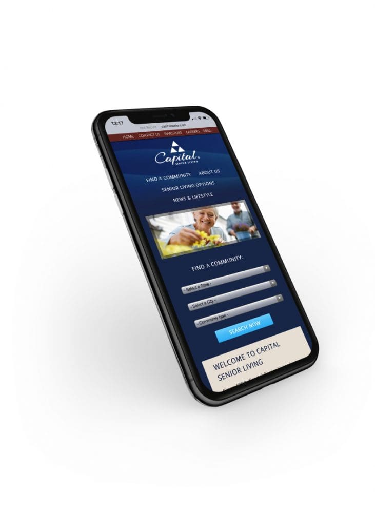 iphonehomepage-3 Senior Living Marketing - Award-Winning Dallas Marketing and Advertising Agency | Agency Creative based in Dallas TX