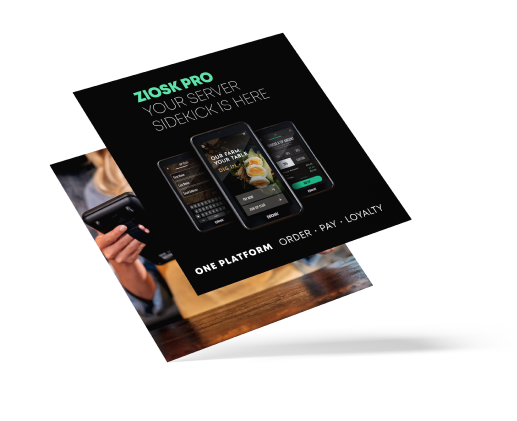 Ziosk advertising campaign from a top restaurant advertising agency in Dallas, Agency Creative.