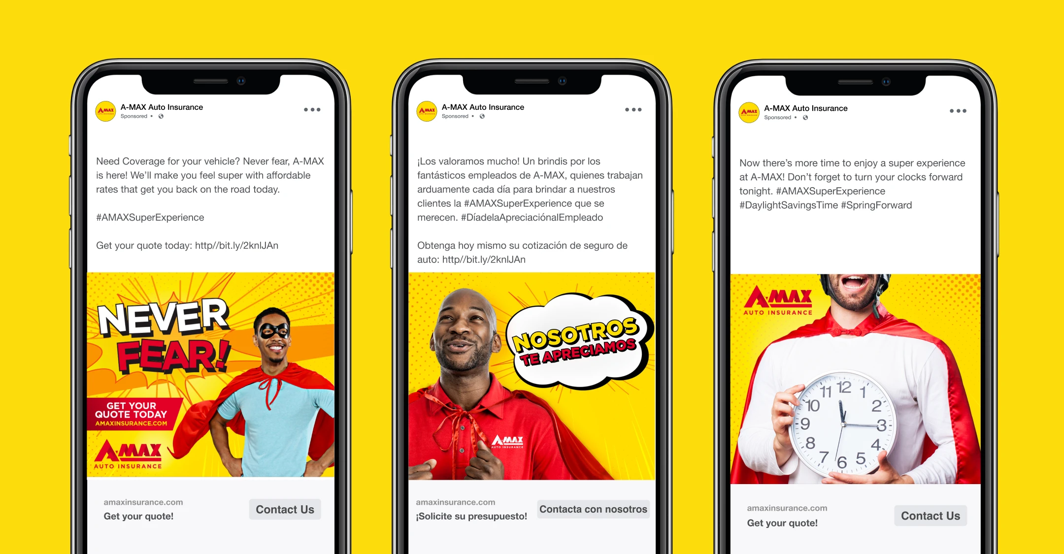 insurance marketing - insurance marketing case study - auto insurance marketing - AMAX – Agency Creative